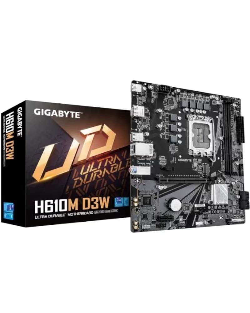 GIGABYTE Placa Base H610M D3W DDR5 mATX 1700