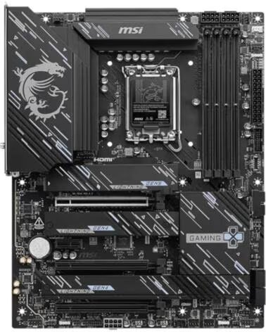 MSI Placa base z890 gaming plus wifi6e lga1851 atx - 4x ddr5