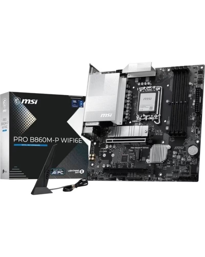 MSI Placa Base PRO B860M-P WIFI6E mATX D5 1851