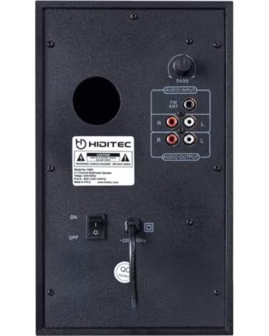 HIDITEC Altavoces con Bluetooth H400 Dark Edition- 80W- 2 1