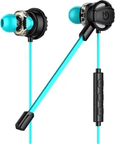 HIDITEC Auriculares Gaming con Microfono Taiko- Jack 3 5- Azules