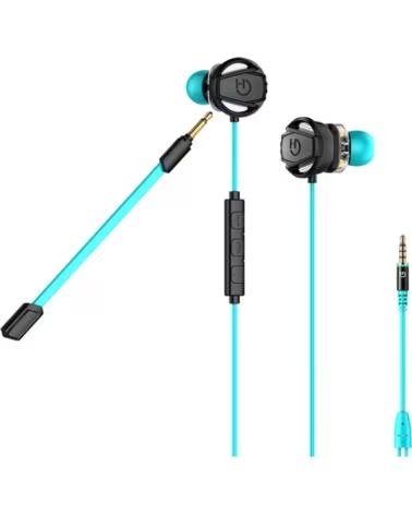 HIDITEC Auriculares Gaming con Microfono Taiko- Jack 3 5- Azules