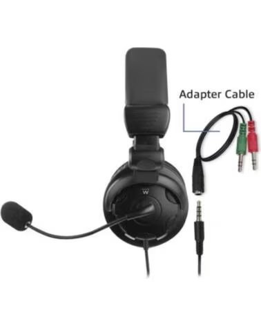 EWENT Auricular ew3564 con microfono