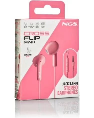 NGS Auricular Rosa Estereo Cable JACK 3 5 Mm