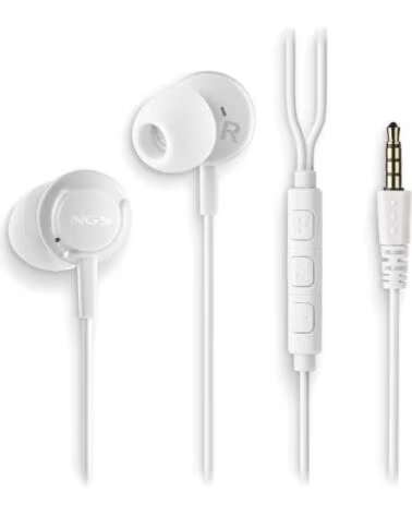 NGS Auricular CROSSDRIFT Blanco cable JACK 3 5 Mm