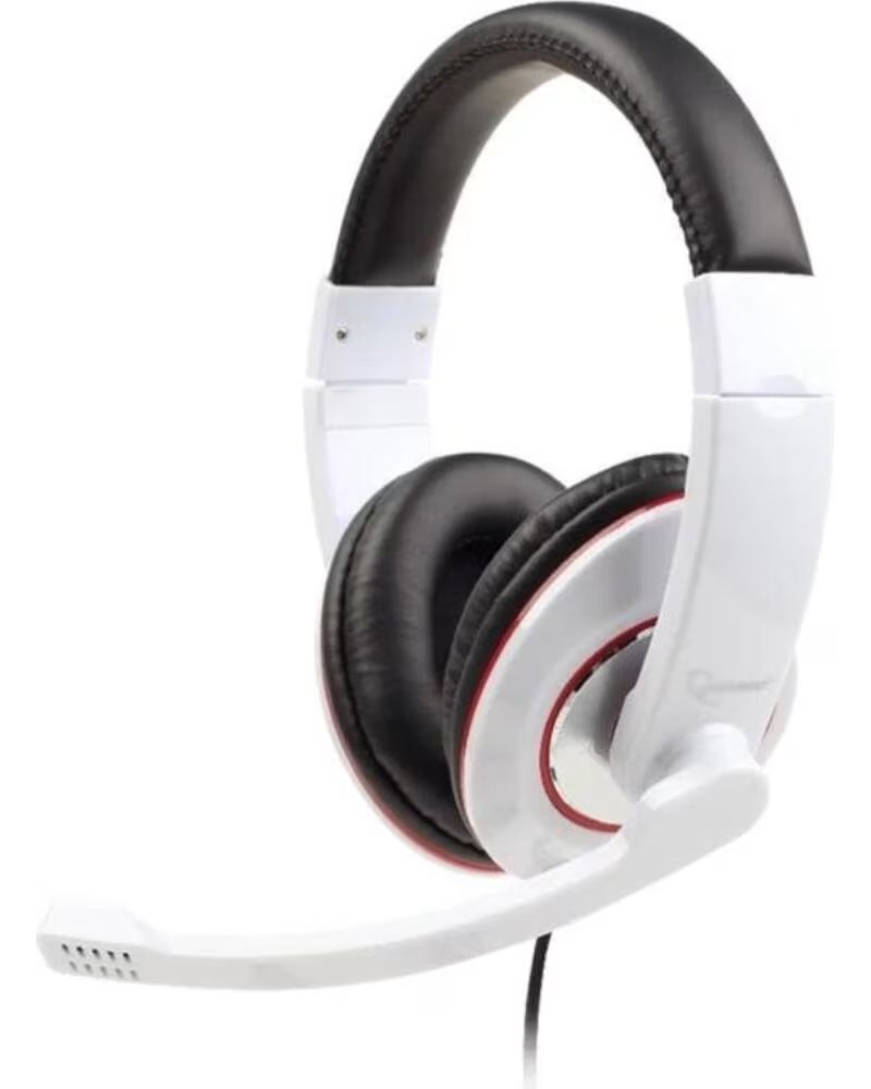 GEMBIRD Auriculares control de volumen blanco
