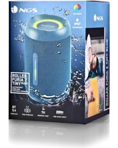 NGS Altavoz Furia 2 Blue BT Rgb IPX7