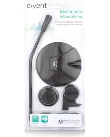 EWENT EW3550 Microfono Multimedia Negro