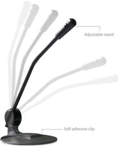 EWENT EW3550 Microfono Multimedia Negro