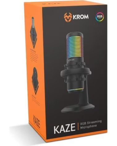 KROM Microfono KAZE Streaming Rgb