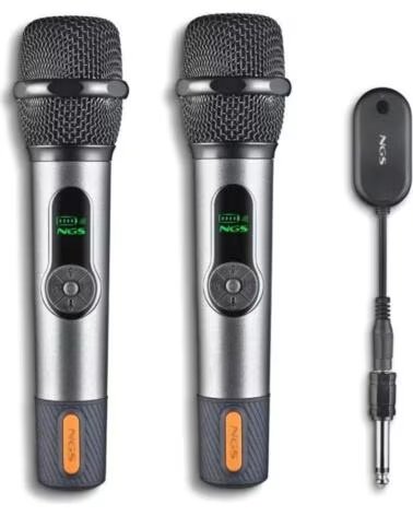 NGS Microfonos inalambricos Vocales Pack 2