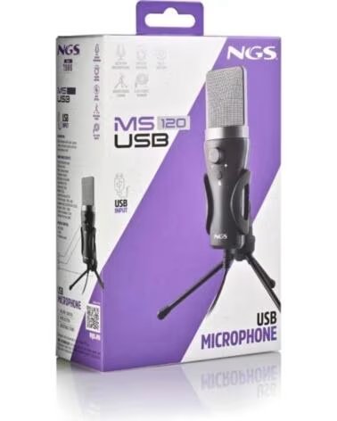 NGS Microfono PC Usb con soporte tripode