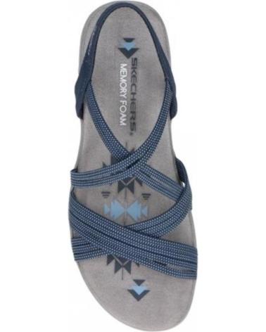 Woman Sandals SKECHERS SANDALIAS PLANAS 163117 MARINO AZUL