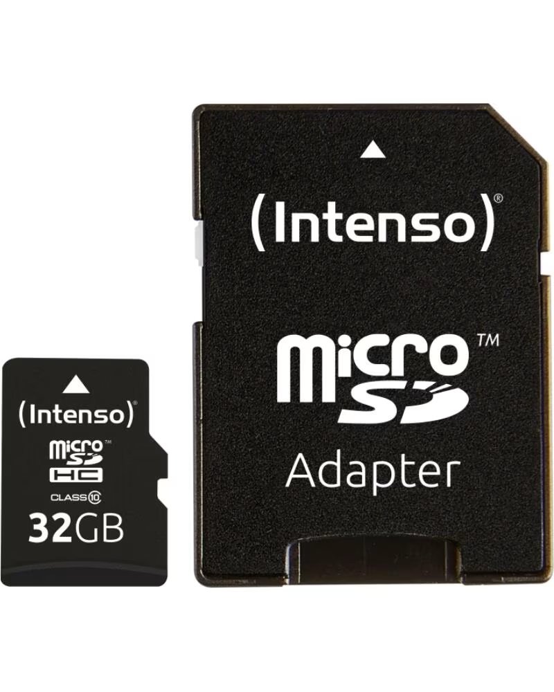 INTENSO Tarjeta memoria micro sd 32gb cl10 adaptador sd