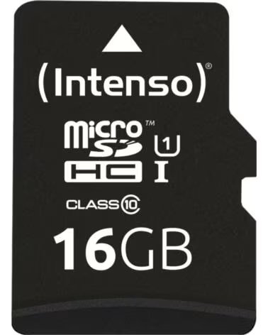 INTENSO Tarjeta memoria micro sd 16gb uhs - i cl10 adaptador sd