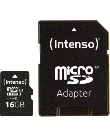 INTENSO Tarjeta memoria micro sd 16gb uhs - i cl10 adaptador sd