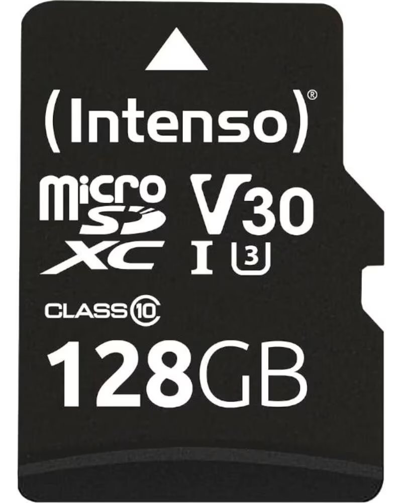 INTENSO Tarjeta memoria micro sd 128gb profesional v30 adaptador sd