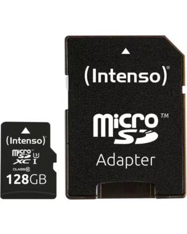 INTENSO Tarjeta memoria micro sd 128gb profesional v30 adaptador sd