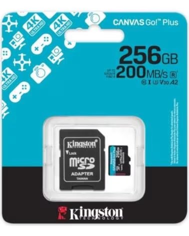 KINGSTON microSD Canvas Go Plus 4 256GB 200 MB-s