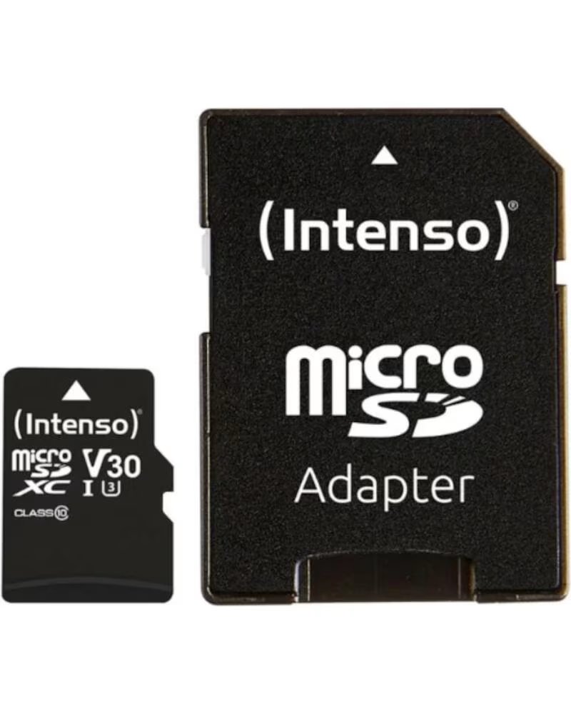 INTENSO Tarjeta memoria micro sd 16gb profesional v30 adaptador sd