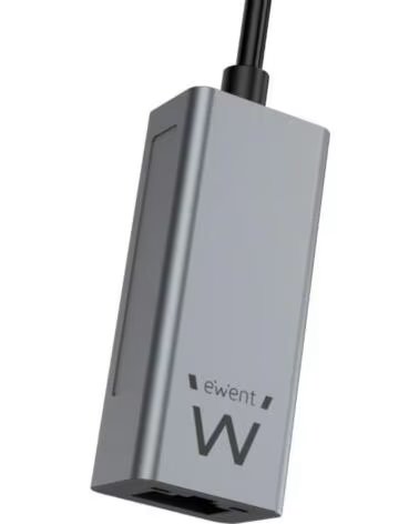 EWENT ADAPTADOR DE RED GIGABIT USB-C ALUMINIO