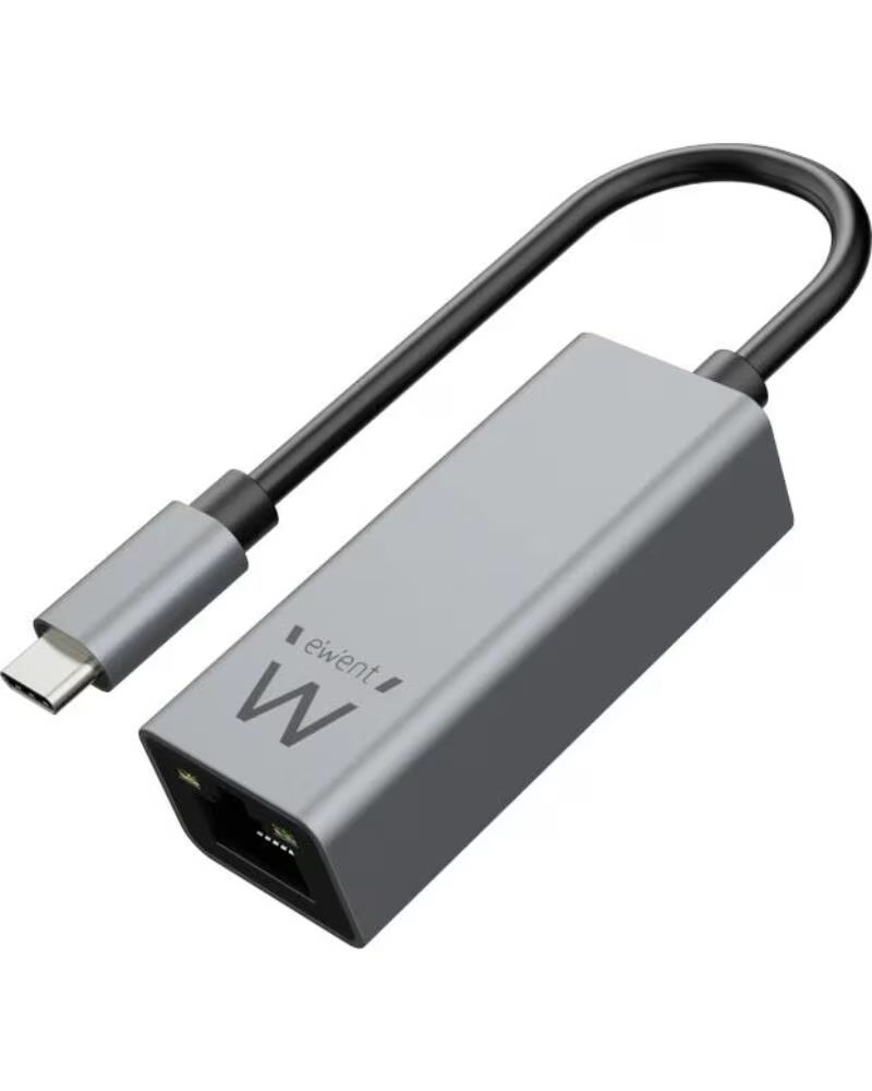 EWENT ADAPTADOR DE RED GIGABIT USB-C ALUMINIO