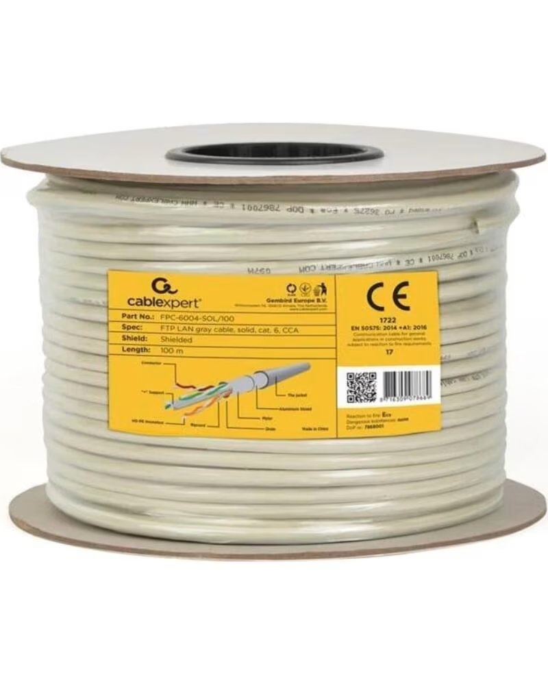 GEMBIRD Cable LAN CAT6 FTP CCA solido 100 m