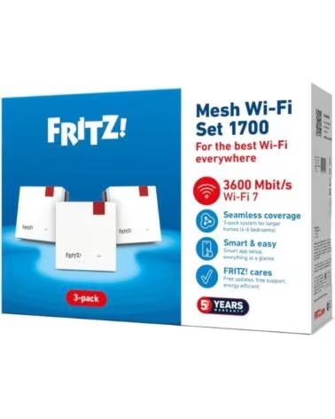 FRITZ Punto de acceso repetidor mesh set 1700 3 unidades