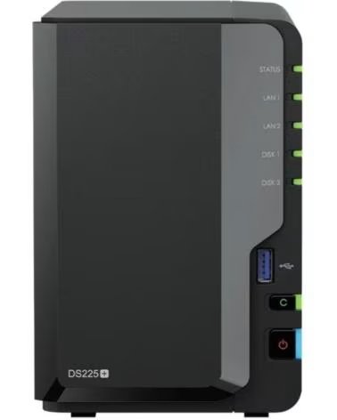 SYNOLOGY DS225 NAS 2Bay DiskStation 1x2 5Gb 1xGb