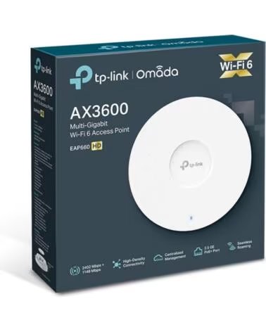 TP-LINK EAP660HD AP WiFi6 AX3600 Techo Dual 1x2 5G