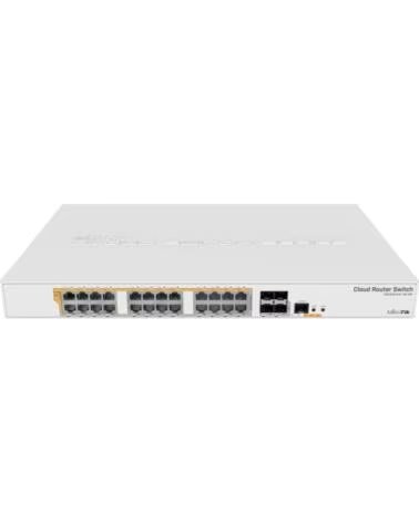 MIKROTIK Switch CRS328-24P-4SRM- 28 Puertos- RJ45 10-100-1000- SFP- PoE