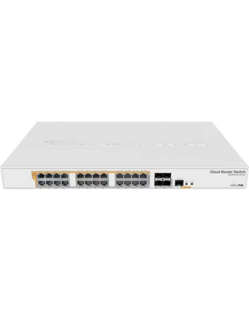 MIKROTIK Switch CRS328-24P-4SRM- 28 Puertos- RJ45 10-100-1000- SFP- PoE