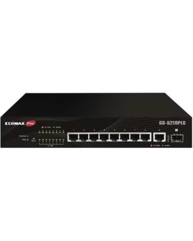 EDIMAX GS-5210PLG SWITCH 10XGBE LR POE 1XSFP