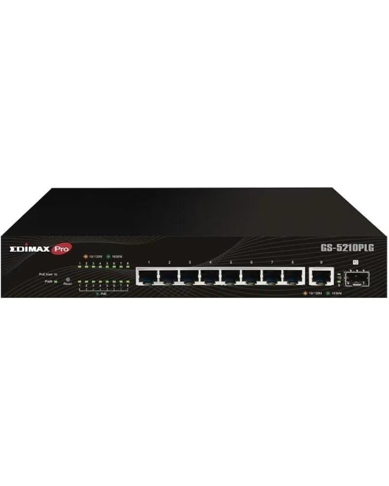 EDIMAX GS-5210PLG SWITCH 10XGBE LR POE 1XSFP