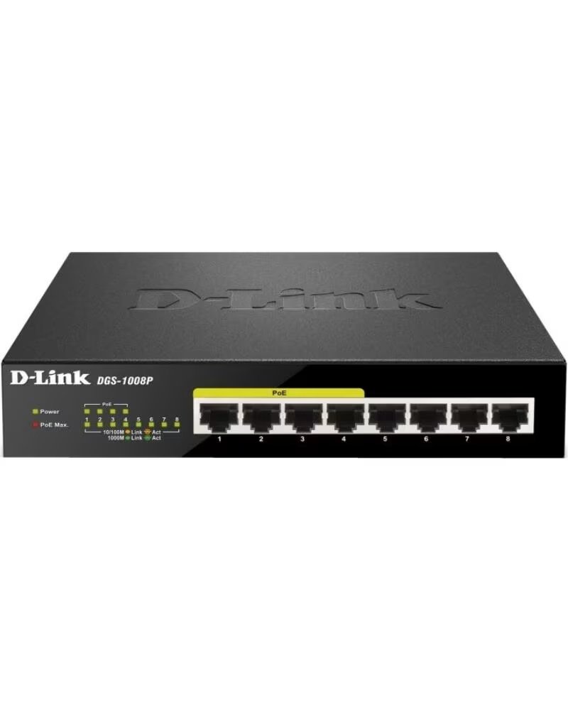 DLINK D-Link DGS-1008P Switch 8xGB 4xPoE