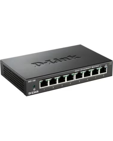 DLINK D-Link DES-108 Switch 8x10-100Mbps Metal