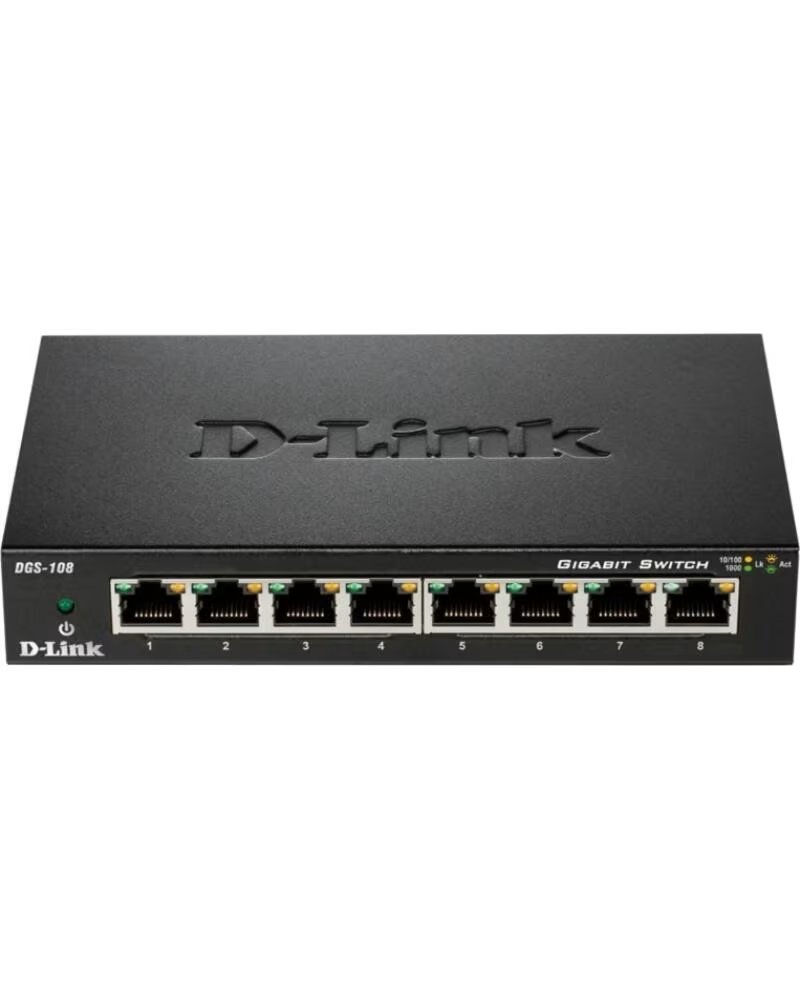 DLINK DGS-108 Switch 8xGB Metal