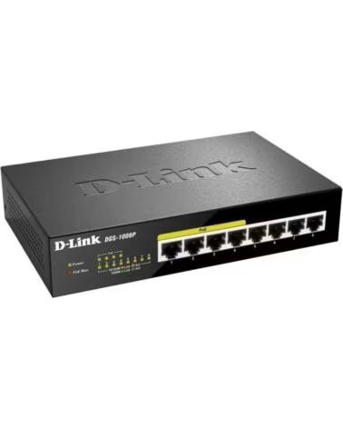 DLINK D-Link DGS-1008P Switch 8xGB 4xPoE