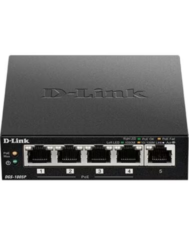 DLINK D-Link DGS-1005P Switch 5xGB 4xPoE