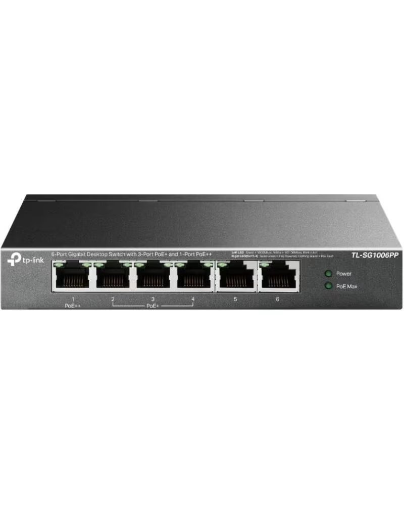TP-LINK TL-SG1006PP Switch 6xGB 3xPoE 1xPoE