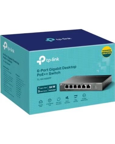 TP-LINK TL-SG1006PP Switch 6xGB 3xPoE 1xPoE