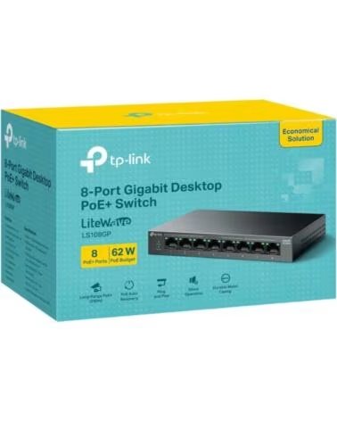 TP-LINK LS108GP Switch 8xGb PoE 62W Desktop
