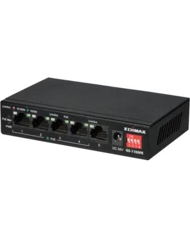 EDIMAX GS-1105PE Swithc 5xGbE 4PoE LR