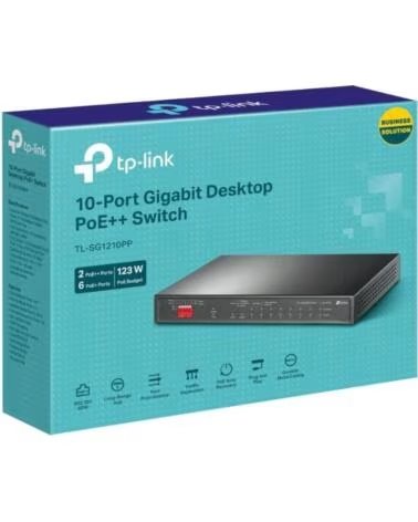 TP-LINK TL-SG1210PP Switch 6xG PoE 2xG PoE 2xG