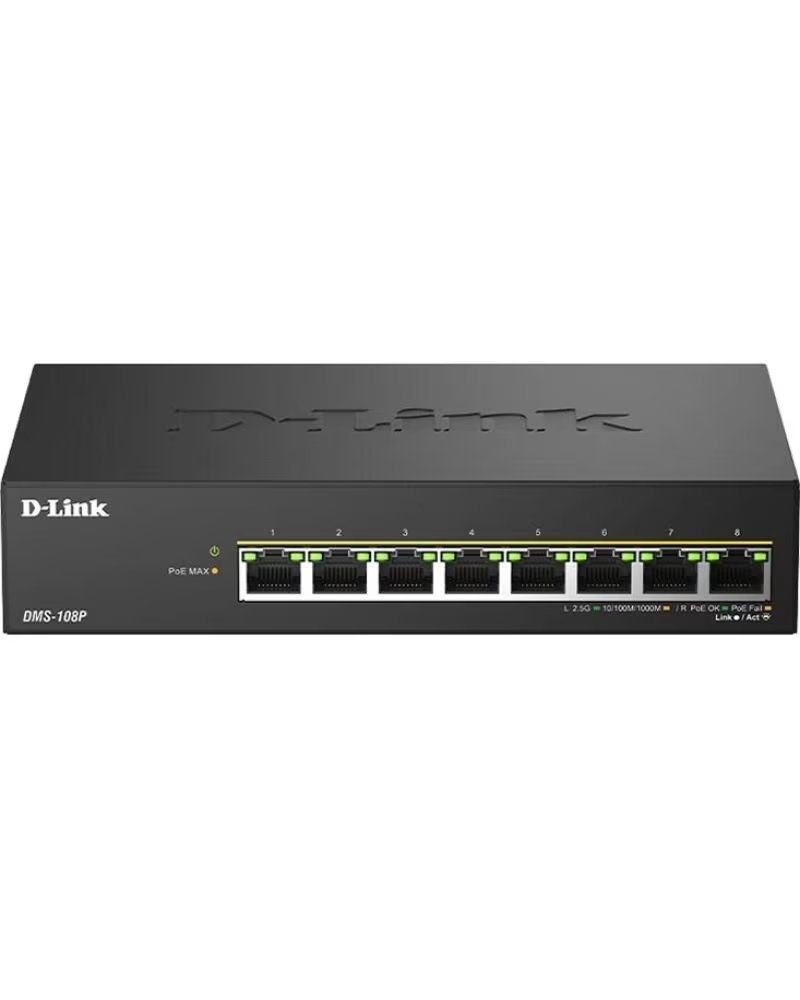 DLINK D-Link DMS-108P-E Switch 8x2 5mG PoE 230W