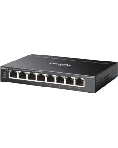 TP-LINK ES208GP Switch 8xGbE PoE Acero Desktop
