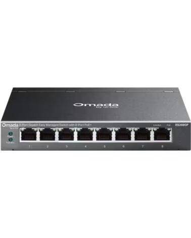 TP-LINK ES208GP Switch 8xGbE PoE Acero Desktop