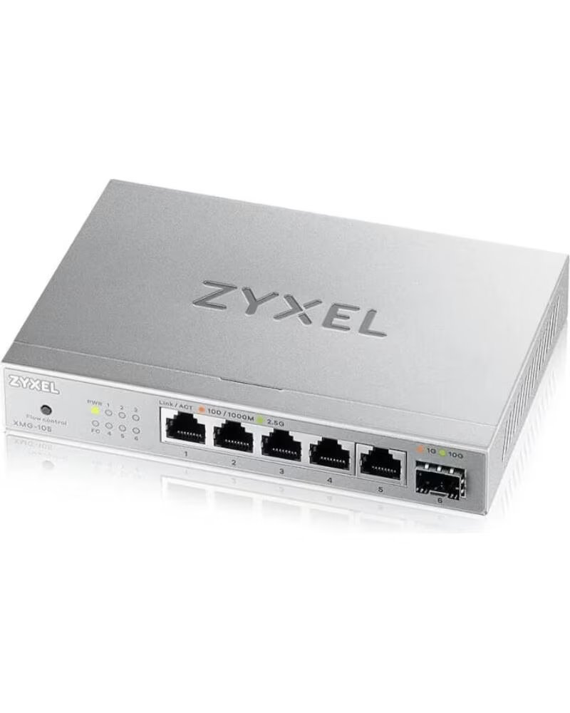 ZYXEL XMG-105 SWITCH 5X2,5GB 1XSFP+ DESKTOP