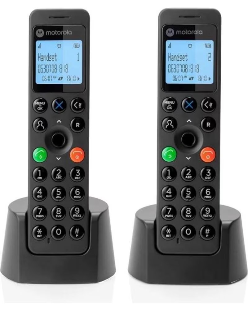 MOTOROLA DOT202 telefono DECT DUO Negro
