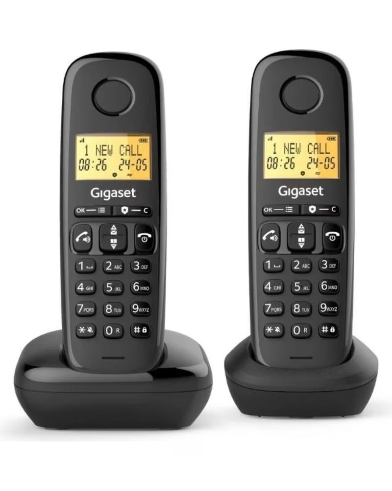 GIGASET Basic 100 Inalambrico DECT Negro Duo